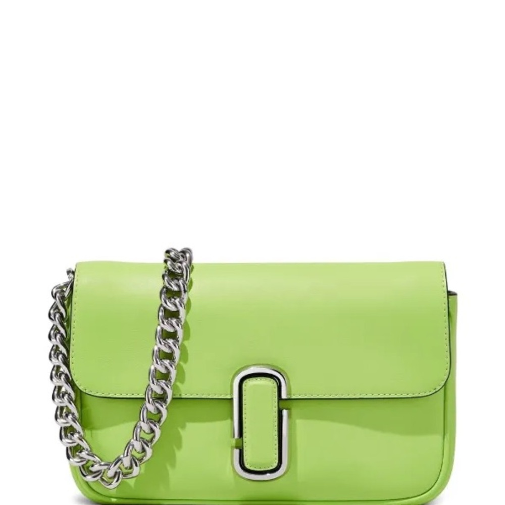Marc Jacobs Green Crossbody Bag with Silver Chain- with dustbag